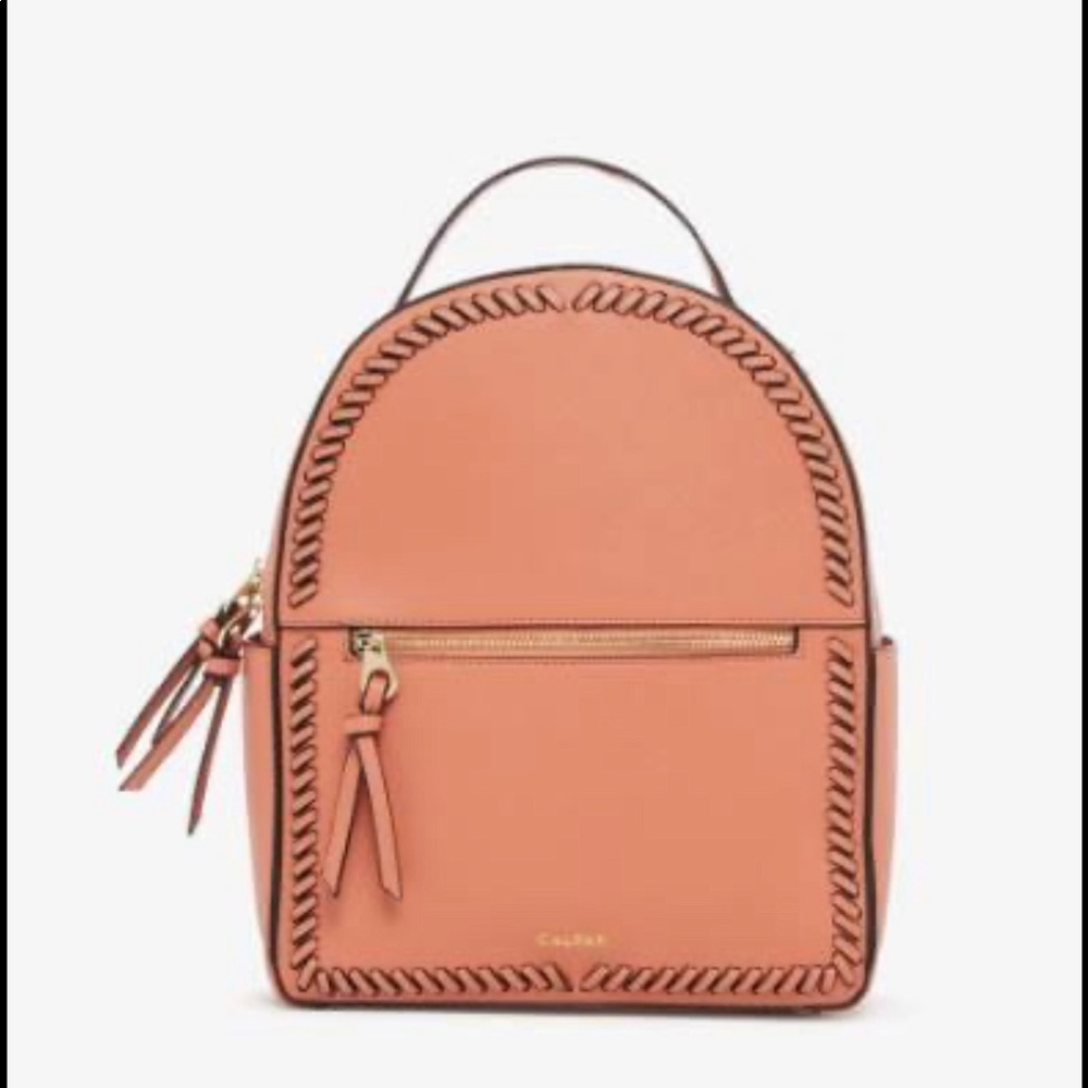 Kaya Faux Leather Round Backpack